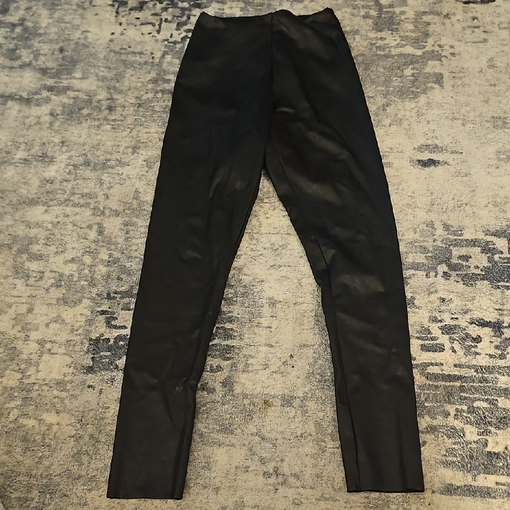 Commando Faux Leather Black Leggings